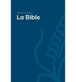 La Bible, version du Semeur, couverture rigide bleue 