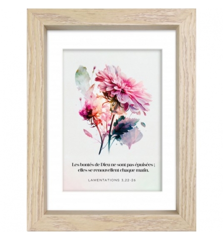 Mon cadre inspiration - Les bontés de Dieu...