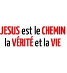Autocollant Jésus est le chemin, la vérité et la vie