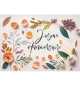 CARTE Avec Message Fleurs en papier "Joyeux Anniversaire"