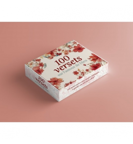 Lot de 100 mini-cartes Amour de Dieu
