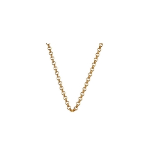 COLLIER PLAQUÉ OR MAILLE PETITE JASERON 45CM 