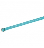 Bracelet tissé "WWJD" bleu ciel