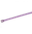 Bracelet tissé "WWJD" parme