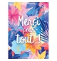 Carte feuilles multicolores
