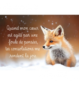 Mini-carte Renard dans la neige