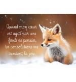 Mini-carte Renard dans la neige