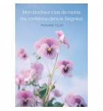 Mini-carte Fleurs mauves et ciel bleu