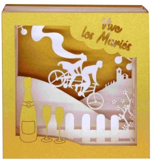CARTE MARIAGE 3D