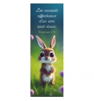 Signet Petit lapin debout dans l'herbe