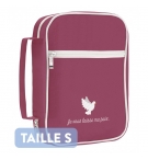 Housse pour Bible grenat "Je vous laisse ma paix" taille S
