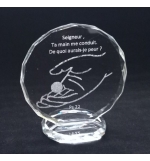 Cadre/semi-cristal - Seigneur, Ta main me conduit … PS 22 (92x78mm)