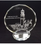 Cadre/semi-cristal - Celui qui me suit… Jn 8:12 (92x78mm)