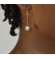 Boucles d'oreilles - Goutte de perle
