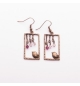 Boucles d'oreilles - Liberté verte ou rose