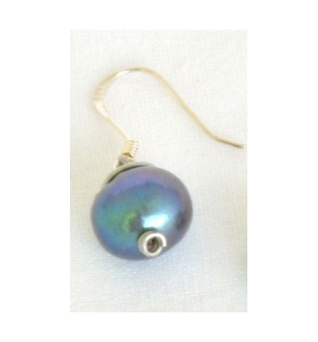 Boucles d'oreilles - Perles prunes