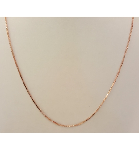 Chaîne vénitienne plaqué rosé 59cm