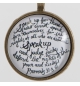 Bracelet - Parole couleur bronze avec verset pendant