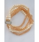Bracelet - Perles fumées et nacre