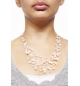 Collier - Cascade de perles blanches