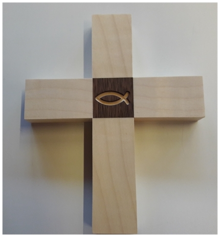 Croix Murale Bois Clair