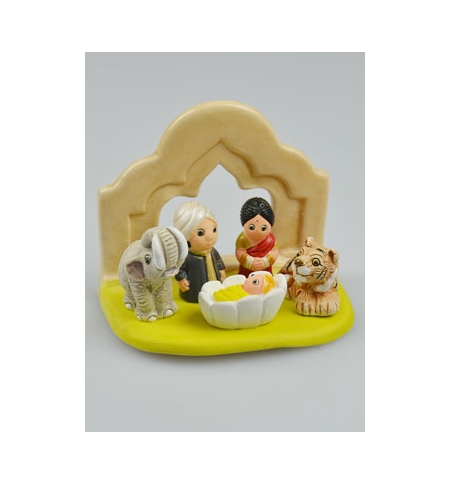 Crêche de Noel Inde