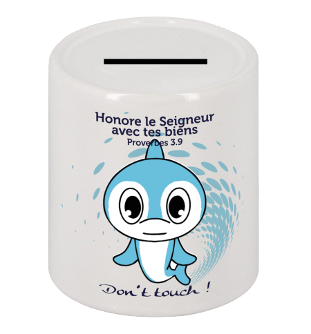 TIRELIRE CERAMIQUE DAUPHIN HONORE LE SEIGNEUR AVEC…PROV.3.9 