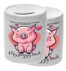 TIRELIRE CERAMIQUE PINK PIG HONORE L'ETERNEL AVEC…PROV.3.9 