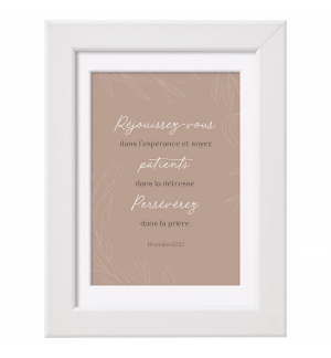 Mini-cadre déco - Réjouissez-vous dans l'espérance