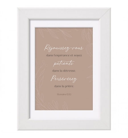 Mini-cadre déco - Réjouissez-vous dans l'espérance