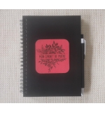Carnet "Mon carnet de prière" noir et cuir 5
