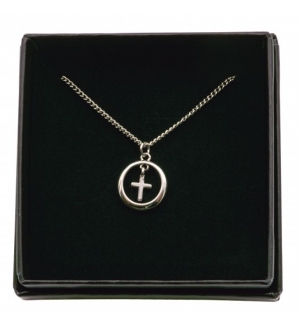 Collier « Croix dans un anneau » en argent