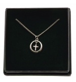 Collier « Croix dans un anneau » en argent