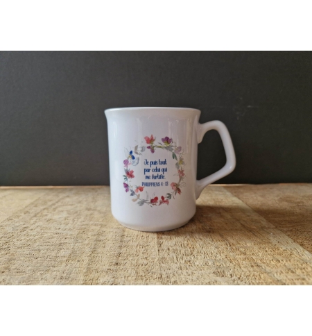 Tasse blanche – Philippiens 4 : 13