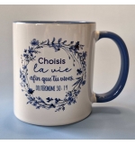 Tasse bleue Deutéronome 30 : 19