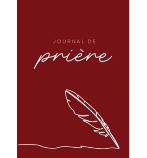 Journal de prière  (Spirales) Rouge cerise