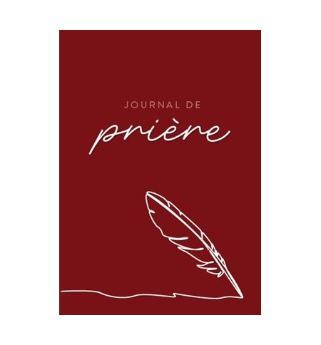 Journal de prière  (Spirales) Rouge cerise