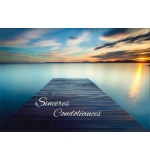 Carte simple Sincères condoléances