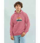 Sweat Capuche « La Foi » Rose Folk