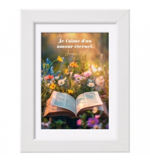 Mini-cadre déco - Je t'aime d'un amour éternel