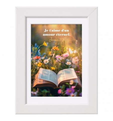 Mini-cadre déco - Je t'aime d'un amour éternel