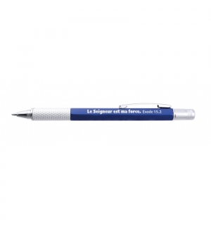 Stylo multi-outil bleu
