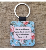 Porte-clés imprimé Porte-clés imprimé Esaïe 12 : 2