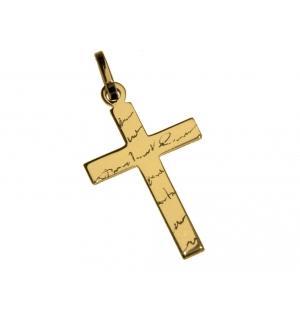 Croix - Ag 925‰ Plaqué Or 3μm (18x26mm)