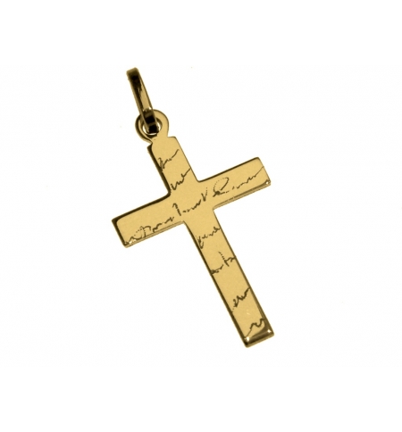 Croix - Ag 925‰ Plaqué Or 3μm (18x26mm)