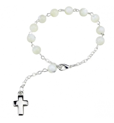 Bracelet - dizainier - perle nacre ronde