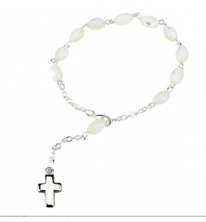 Bracelet - dizainier - perle nacre ovale