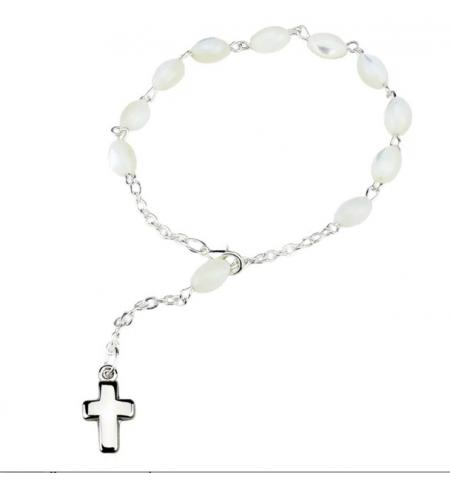 Bracelet - dizainier - perle nacre ovale