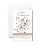 Mignonette Condoléances Bouquet de fleurs et bandeau 