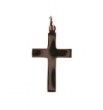 Croix lisse - Argent 925‰ rhodié (15x23mm)